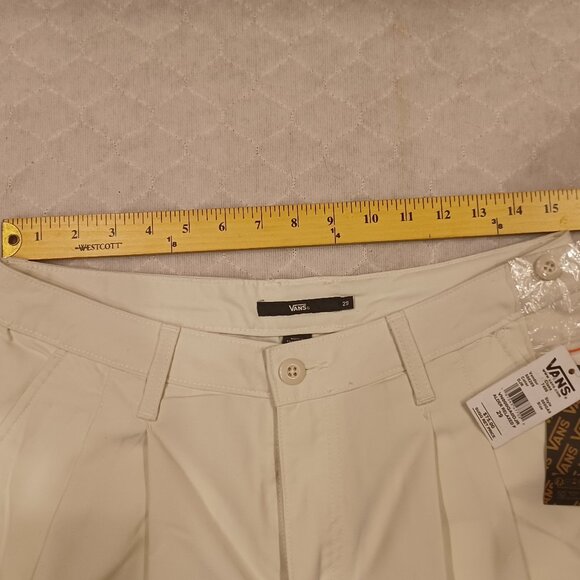 Vans Alder Relaxed Pleated Pants White Women's Size 29 VN000GA0DJR - Picture 8 of 12